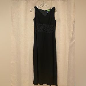 Ann Taylor Black Dress with Lace on Bodice